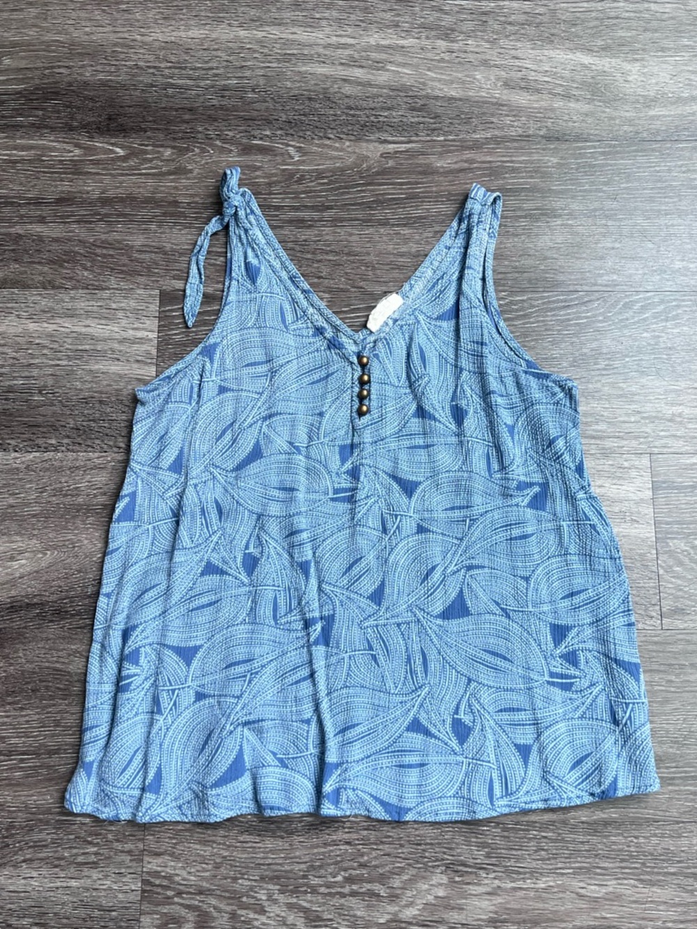Ana blue bohemian tank top size XS